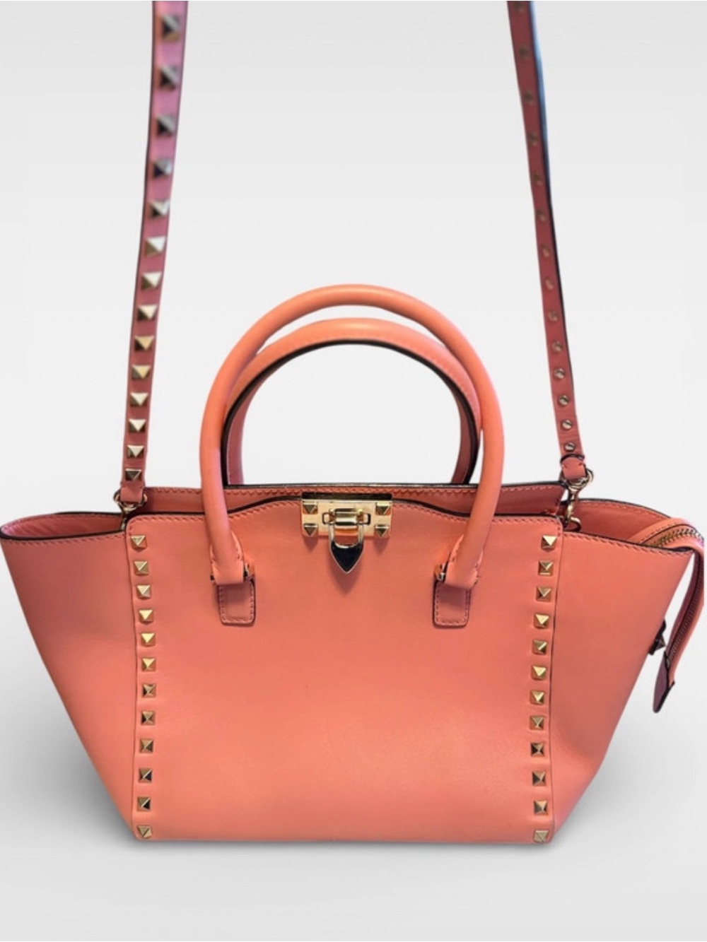 Valentino Garavani Studded Leather Satchel